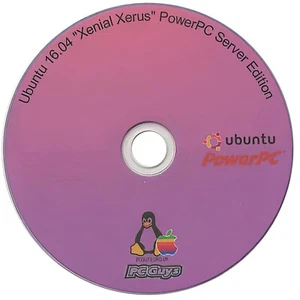Ubuntu 16.04 Xenial Xerus PowerPC Server CD Apple Mac G4 G5 iMac - Picture 1 of 1