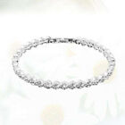 Shimmering Silver Plated Rhinestone Anklet - Must Have Accessory