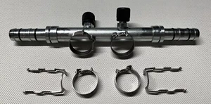 Automotive AC Hose Fitting EZ Clip #10 Splicer Dual Service Ports - Picture 1 of 3