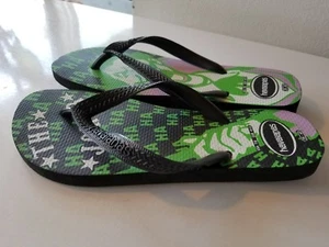 HAVAIANAS The Joker schwarz grün lila Flip-Flops Größe 7/8 US Batman - Bild 1 von 12