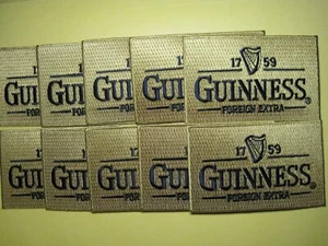 GUINNESS BIER PATCH GROSSHANDEL MENGE 10 STÜCK 2,25 X 3,50 ZOLL FÜR HÜTE/HEMDEN - Bild 1 von 3