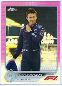 2022 TOPPS CHROME FORMULA 1 F1 - ALEXANDER ALBON #55 - PINK REFRACTOR - 69/75 - Picture 1 of 2