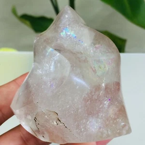 236 g natürliche klare Regenbogen Rauchquarz Kristall Fackel Freiheit Probe Heilung - Bild 1 von 12