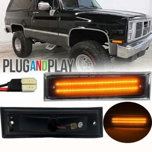 LED Front Side Marker Light For 81-91 Chevrolet Chevy GMC C10 C20 C30 Blazer C/K - Picture 1 of 10