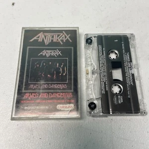 Anthrax - Armed and Dangerous EP Music Cassette Caroline/Megaforce MC 1382 - Picture 1 of 2
