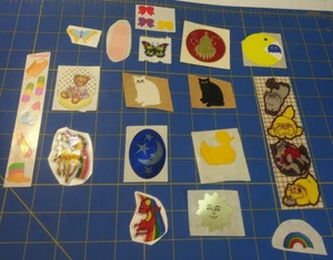 Lot Of 25 Vintage 80's and up Stickers.  Unicorn, Bear, Moon, Duck, Cat, Mice... - Picture 1 of 14