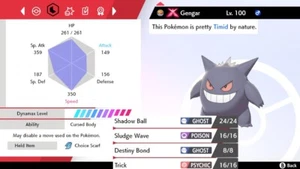 Pokemon Sword and Shield 6iv Shiny Gengar - FAST DELIVERY! - Picture 1 of 1