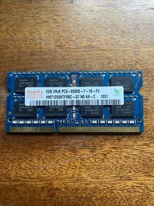 Hynix 2GB 2Rx8 PC3-8500S-7-10-F2 DDR3 RAM SODIMM Module - Picture 1 of 2