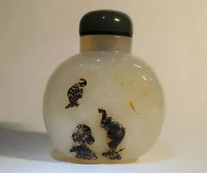 Attractive, old Chinese Snuff Bottle made of Agate - Picture 1 of 6