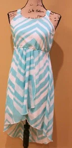 RUBY ROX Girl's Size 14 White/Blue Striped Dress - Picture 1 of 2