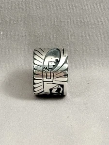 Anillo de águila Hopi de plata esterlina de Clifton Mowa talla 10 1/2 - Imagen 1 de 8