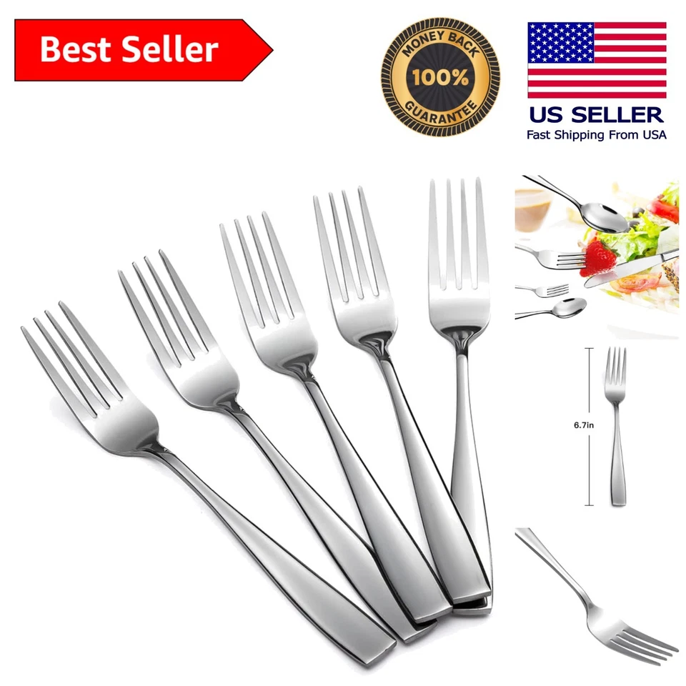 Eslite STAINTESS Steel Salad Forks Set 6.69-inch 12-piece
