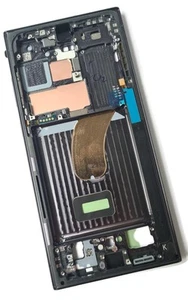 Oryginalna ramka obudowy do Samsung Galaxy S23 Ultra (SM-S918), czarna - Zdjęcie 1 z 4