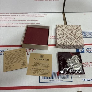 Hand & Hammer Santa Sterling Silver Ornament Pendant, MINT UNUSED w/box & COA - Picture 1 of 5