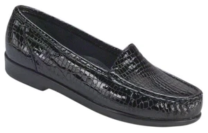 SAS Women's Shoes Simplify Black Croc Many Sizes & Widths Brand New In The Box - Picture 1 of 4