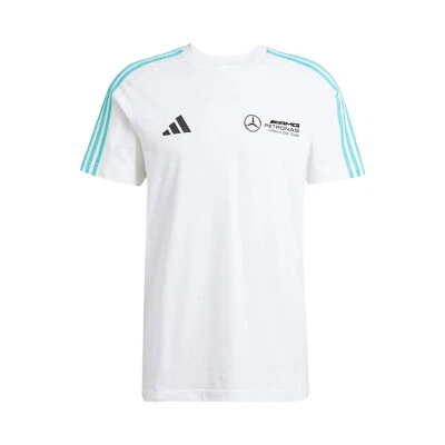 T-shirt homme Mercedes AMG F1 2025 logo ADN blanc XXL - Photo 1/4