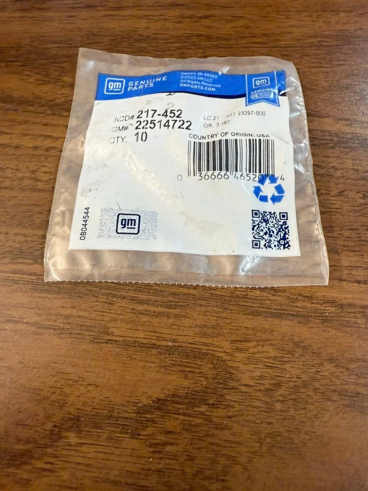 217-452 AC Delco injetor de combustível O-Ring gás dianteiro ou traseiro novo para SaVana Suburban - Imagem 1 de 1