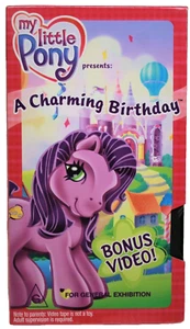New My Little Pony A Charming Birthday Bonus VHA Video Tape Hasbro Vtg 2003 Aus - Picture 1 of 7