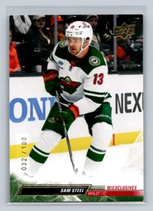 2022-23 Cubierta Superior ES #570 Sam Steel - UD Exclusivo 032/100-Wild - Imagen 1 de 2