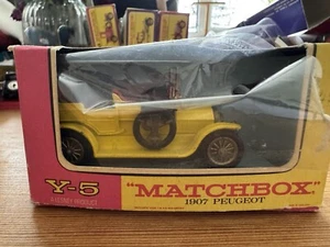 MODELS OF YESTERYEAR LESNEY MATCHBOX VINTAGE 1969 VNM BOXED 1907 PEUGEOT Y5-3 - Picture 1 of 1