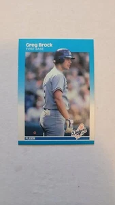 1987 FLEER GREG BROCK #437 NM  - Picture 1 of 1