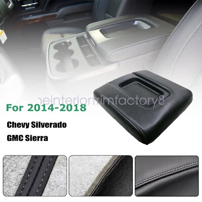 Capa de apoio de braço console ponto cinza para 2014 2015-2018 GMC Sierra 1500 2500 3500HD - Imagem 1 de 4