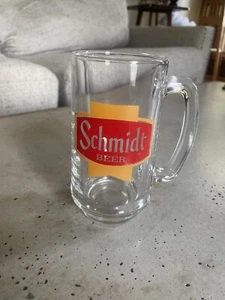 Vintage 12 oz. Schmidt Glass Beer Mug - Picture 1 of 4