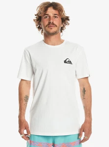 QUIKSILVER MW MINI LOGO MENS T-SHIRT WHITE EQYZT07657 WBB0 SIZE MEDIUM RRP £22 - Picture 1 of 4