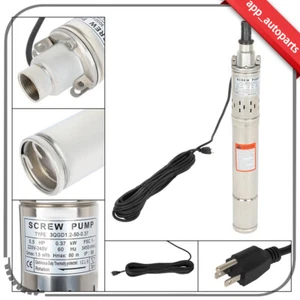 1" 1/2Hp Screw Pump Water Submersible Deep Well Pump Stainless Steel 220V/60Hz - Picture 1 of 6