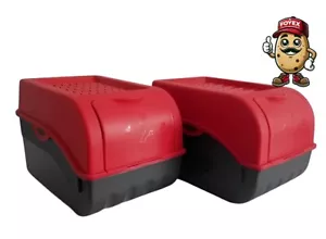 Kartoffel Aufbewahrungsbox Gemüse Zwiebeln Kartoffel Vorratsboxen rot 2/3 er Set - Bild 1 von 21