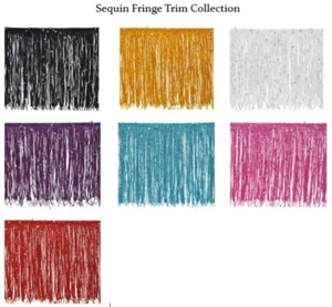 Sequin Fringe Trim Collection - Picture 1 of 15