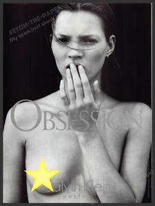 Calvin Klein Kate Moss 1990s Print Advertisement 1993 (Star is not on the ad) - Picture 1 of 1