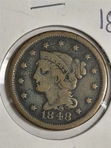 1848 US Mint Large Cent - Picture 1 of 2