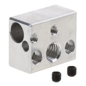 3D Printer V6 Heater Block Aluminum Block To J-head Hotend Extruder Heatblock - Picture 1 of 8