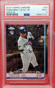 PSA 9 FERNANDO TATIS JR. 2019 TOPPS CHROME UPDATE RC ROOKIE *SAN DIEGO PADRES* - Picture 1 of 2