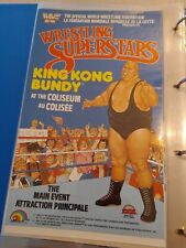  LJN WWF WWE Wrestling Great Poster King Kong Bundy