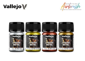 AV Vallejo | Liquid Metal | Full Range | (35ml Bottles) - Picture 1 of 10