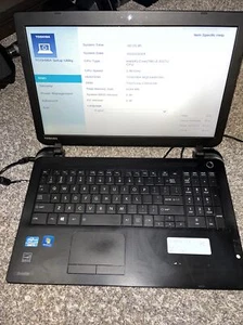 Toshiba Satellite C55-B5272 Laptop i3-3217U 1.8ghz 6GB 500GB Win10 Home No Batt - Picture 1 of 7