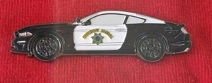 CALIFORNIA HIGHWAY PATROL 2021 MUSTANG PATROL CAR COIN (ELA CHP LAPD POLICE) - Foto 1 di 2