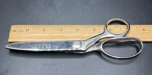 Vintage WISS CC7 Pinking Shears Zig Zag Scissors Made in USA 7.5" Chrome - Picture 1 of 6