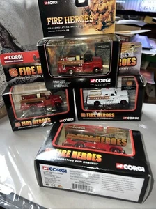 Corgi Fire Heroes 1966 GMC Fire Pumper Chicago FD Fire Truck CS90009 + 3 others - Picture 1 of 11