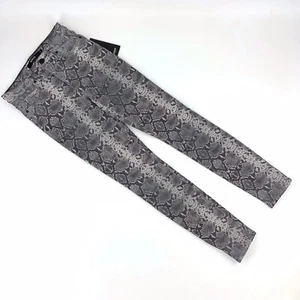 Hudson Jeans NWT Barbara High Waist Super Skinny Metallic Python Ankle Jeans, 24 - Picture 1 of 12