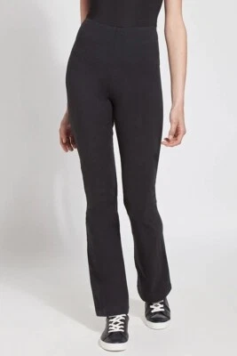 ¡NUEVO! $88 LYSSE 2287 TARA BOOTCUT PANTALONES DE YOGA NEGROS TALLA L Foto 1 de 2