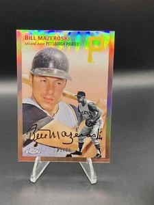 2023 Topps Chrome Platinum Anniversary Bill Mazeroski Rose Gold /75 Pirates - Picture 1 of 3