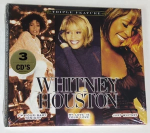 3 CD SET  TRIPLE FEATURE  Whitney Houston  NEW SEALED 2010 Cardboard Sleeve - Picture 1 of 11