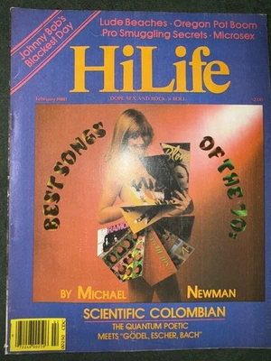 Hi-Life Magazine February 1980 Weed Marijuana Vintage Rare Good Condition Foto 1 de 3