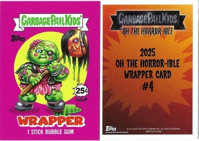 2025 TOPPS GPK OH THE HORROR-IBLE WAVE 1 WRAPPER 4 TOXIC TOM/MOP UPTON - Image 1 of 3
