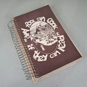 Any Fool Can Cook If They Can Read 1977 Bieganek Families Cookbook - Picture 1 of 8