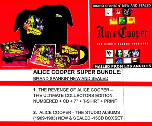 ALICE COOPER REVENGE OF SUPER BUNDLE = ULTIMATE SET + 15CD STUDIO ALBUMS BOX SET - Picture 1 of 8