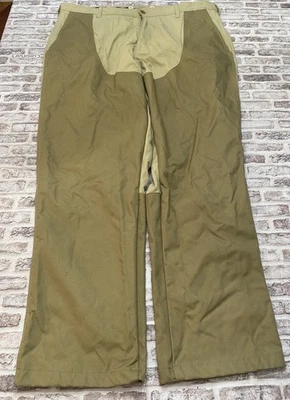 L.L. Bean Upland Brush Briar Khaki Green Hunting Field Work Pants Brush 40x32 - Image 1 of 4